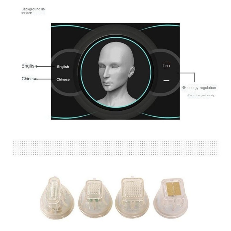2022 RF Face lifting machine microneedle freckles removal micro needling scars removal gold rf microcrystalline care Beauty · v6